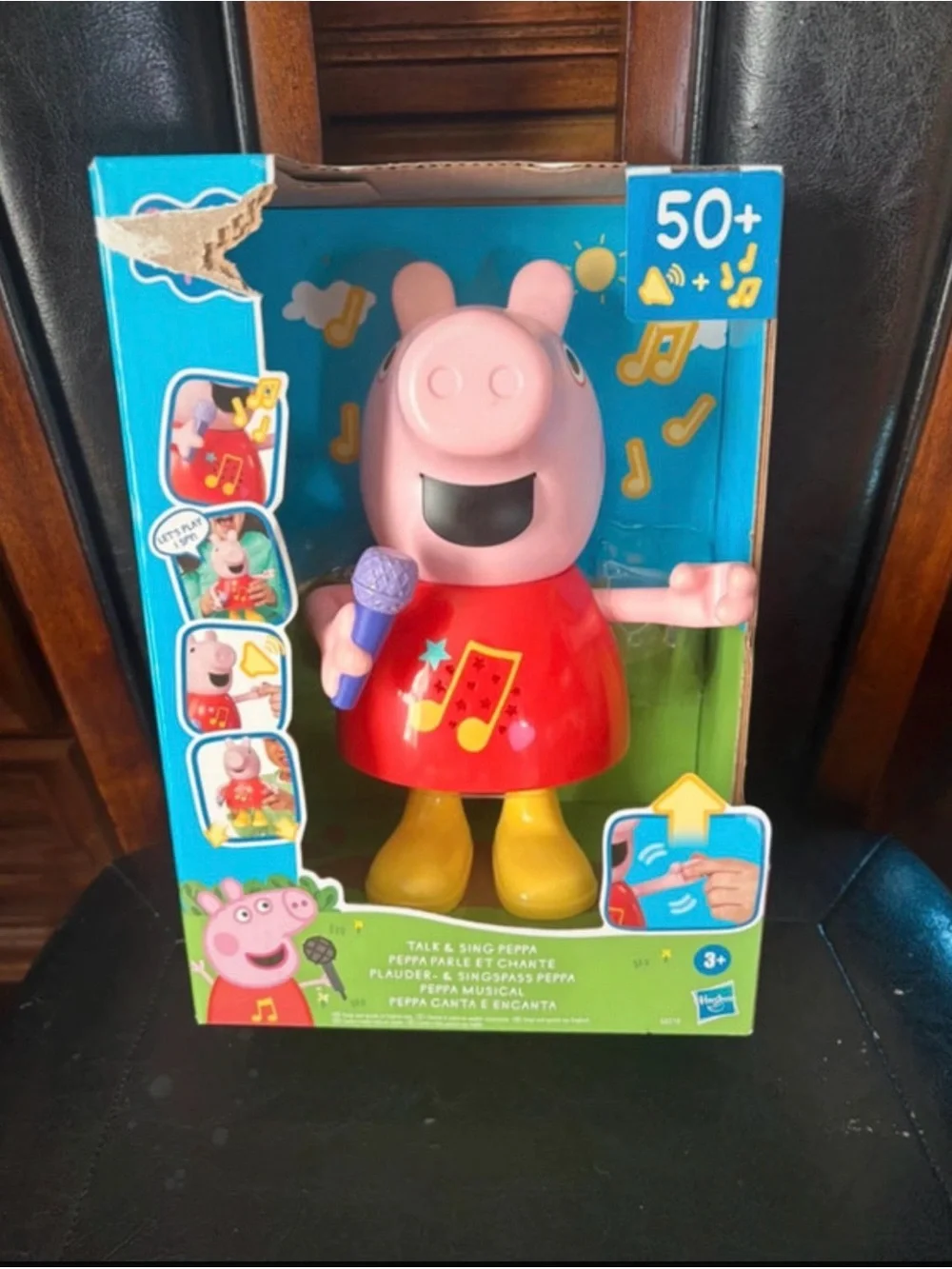 Peppa Pig Singing Figure Toy - Pink, Red & Yellow